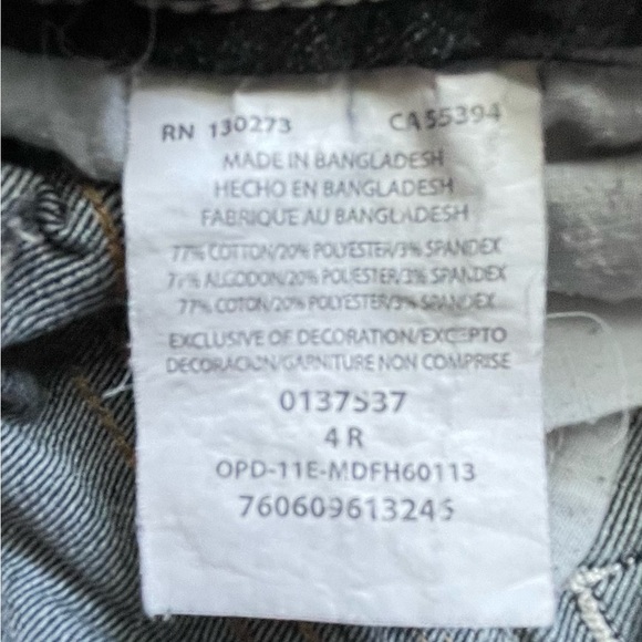 Wrangler black denim jeans size 4R pockets girls casual western straight leg - Picture 5 of 6